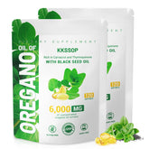 KKSSOP Oil of Oregano Softgels - Oil of Oregano with Black Seed Oil, Dietary and nutritional supplements, 240 Softgels (2 Packs) - 120 Days Supply