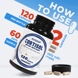 KKSSOP 11-in-1 Cortisol Supplement for Women and Men,Dietary supplements for human consumption,120 Capsules